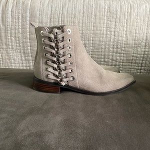 Taupe ankle booties